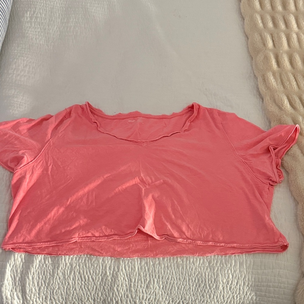 Aerie Coral Crop Top